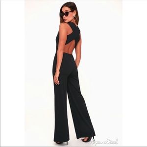 NWT sexy black pantsuit XS LULUs